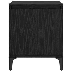 Κομοδίνο Μαύρη Οξυά 40 x 30 x 50 cm Επεξεργασμένο Ξύλο