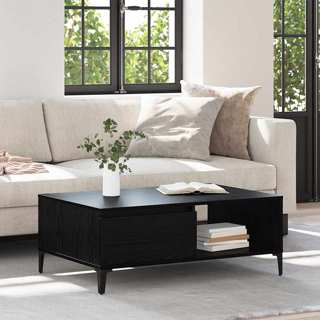 Τραπεζάκι σαλονιού Μαύρη δρυς 90 x 60 x 35 cm