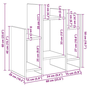 Βοηθητικό ντουλάπι Artisan Oak 60 x 26 x 60 εκ. - Pakobazaar