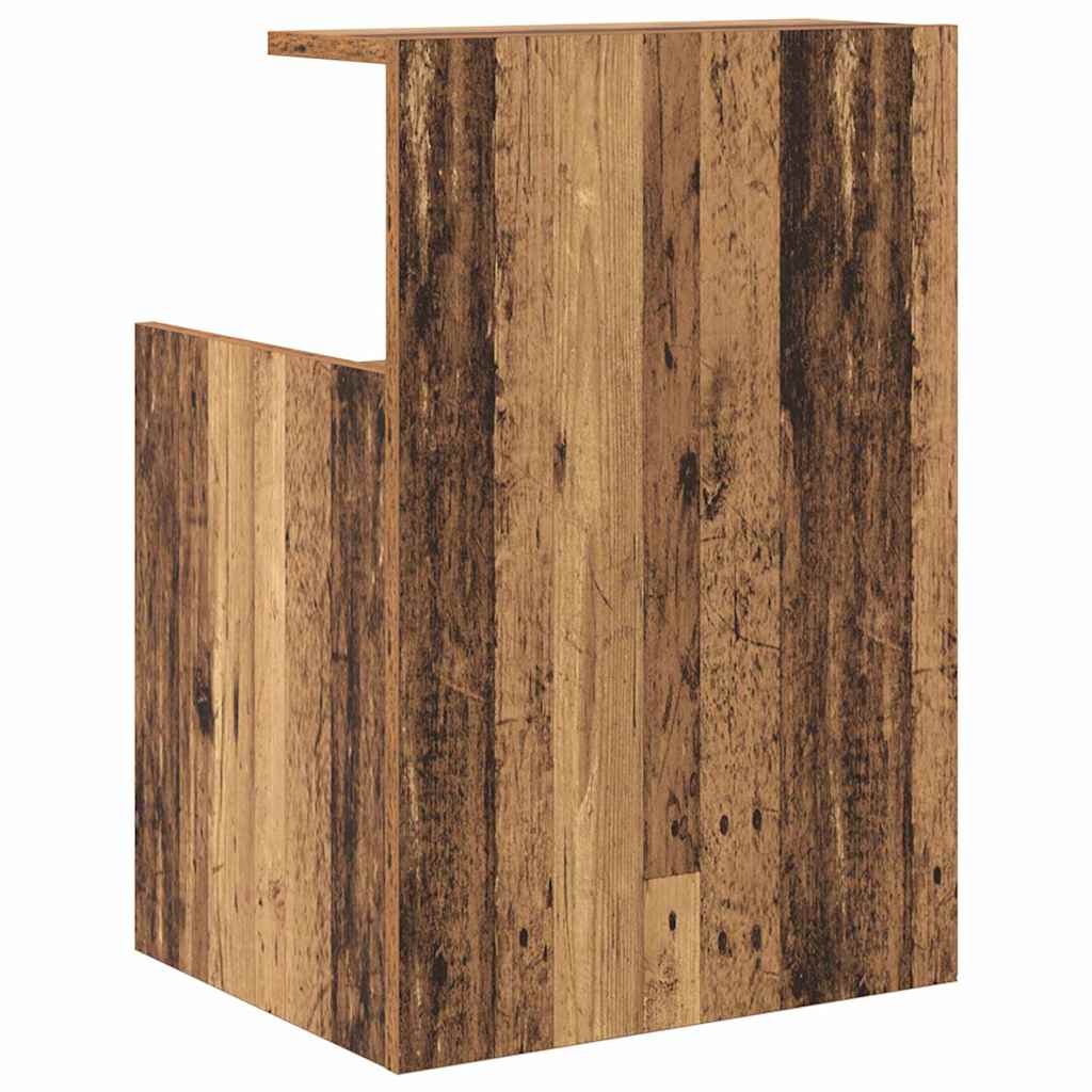 Κομοδίνο 2 pcs Παλιό ξύλο 40 x 35 x 60 εκ. Επεξεργασμένο ξύλο - Pakobazaar