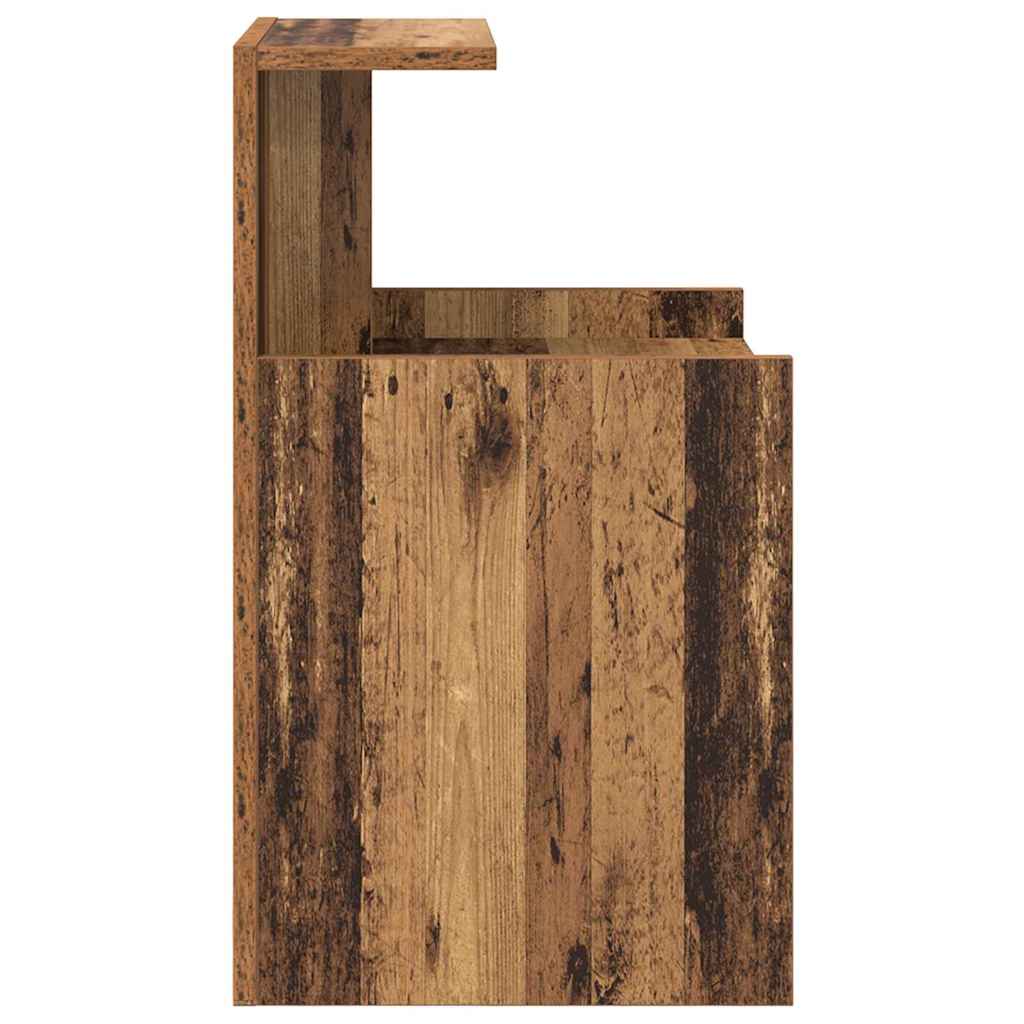 Κομοδίνο 2 pcs Παλιό ξύλο 40 x 35 x 60 εκ. Επεξεργασμένο ξύλο - Pakobazaar