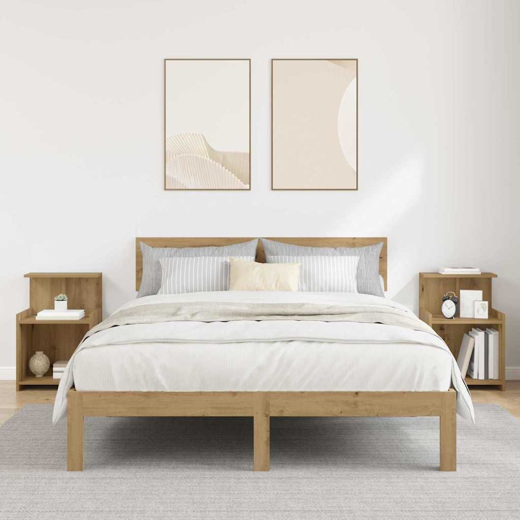 Κομοδίνο 2 τμχ. Artisan Oak 40 x 35 x 60 εκ. Επεξεργασμένο ξύλο