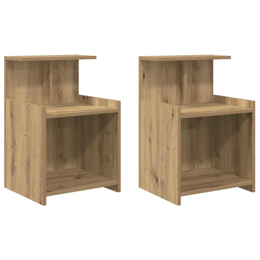 Κομοδίνο 2 τμχ. Artisan Oak 40 x 35 x 60 εκ. Επεξεργασμένο ξύλο