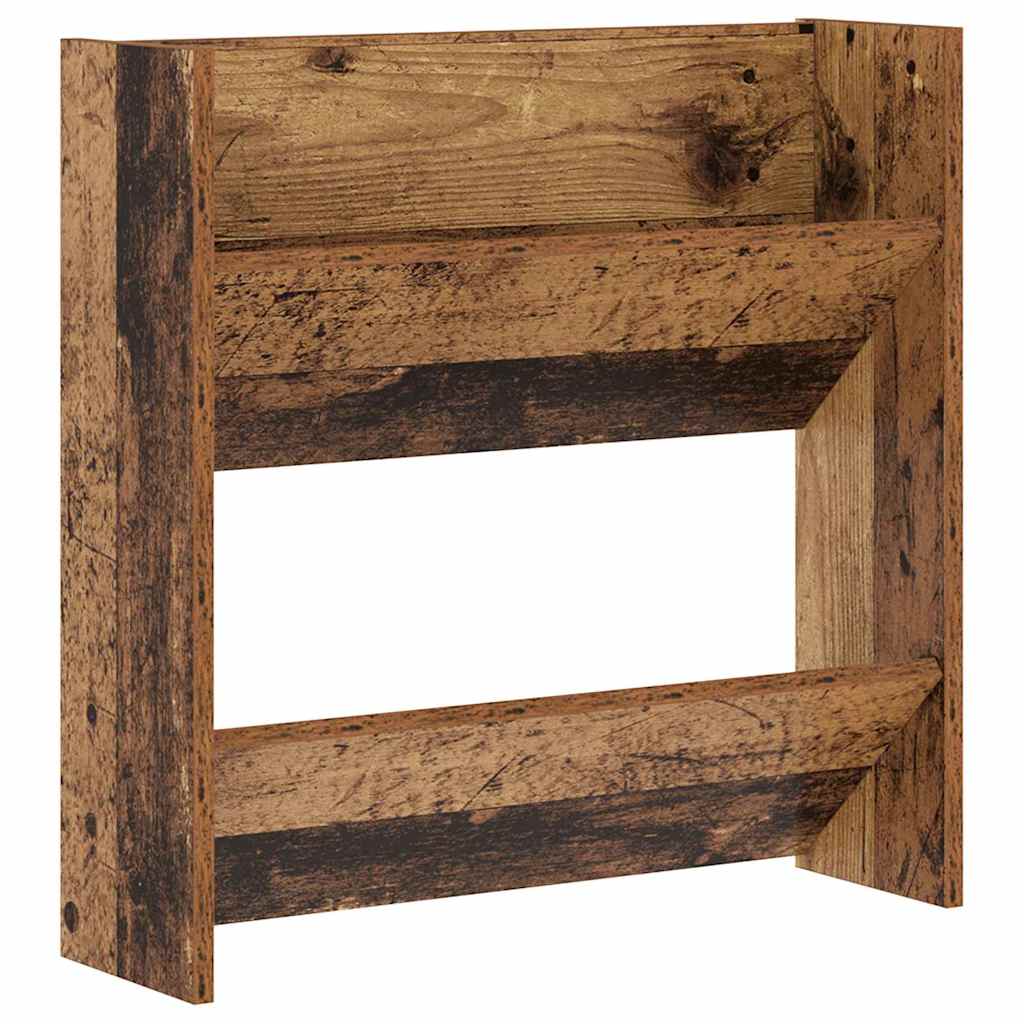Ντουλάπα Παπουτσιών με ράφι 2 pcs Παλιό ξύλο 60 x 18 x 60 εκ - Pakobazaar