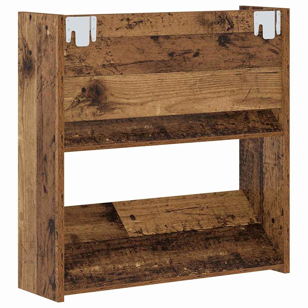 Ντουλάπα Παπουτσιών με ράφι 2 pcs Παλιό ξύλο 60 x 18 x 60 εκ - Pakobazaar