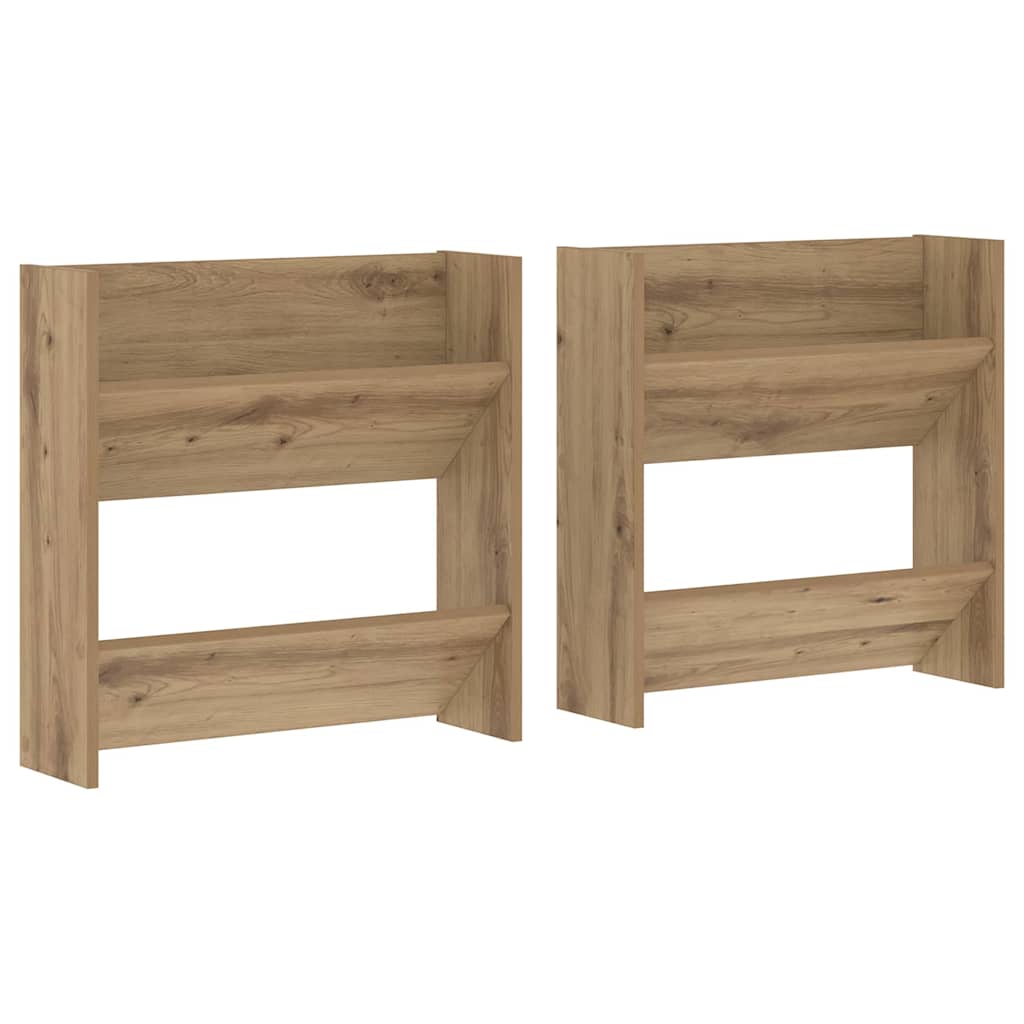 Ντουλάπα Παπουτσιών με ράφι 2 pcs Artisan Oak 60 x 18 x 60 εκ