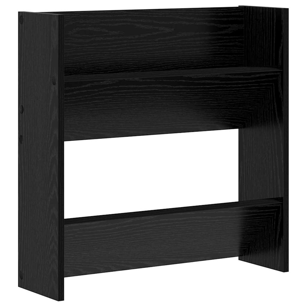 Ντουλάπα Παπουτσιών με ράφι Μαύρη Οξυά 60 x 18 x 60 εκ - Pakobazaar