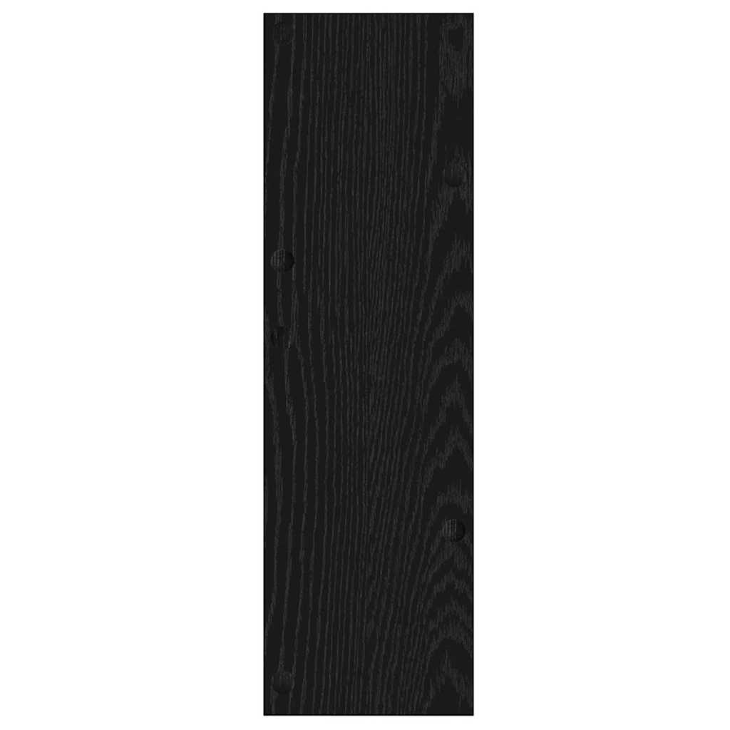 Ντουλάπα Παπουτσιών με ράφι 2 pcs Μαύρη Οξυά 60 x 18 x 60 εκ - Pakobazaar