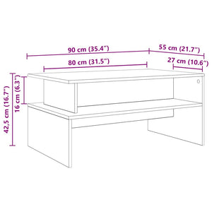 Τραπεζάκι σαλονιού Artisan Oak 90 x 55 x 42,5 εκ