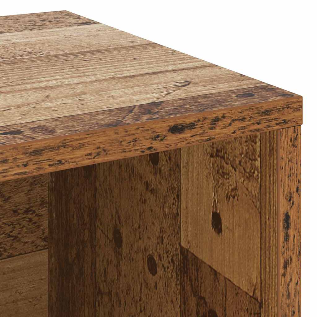 Πάγκος για παπούτσια με ράφι Παλιό ξύλο 103 x 30 x 54,5 εκ