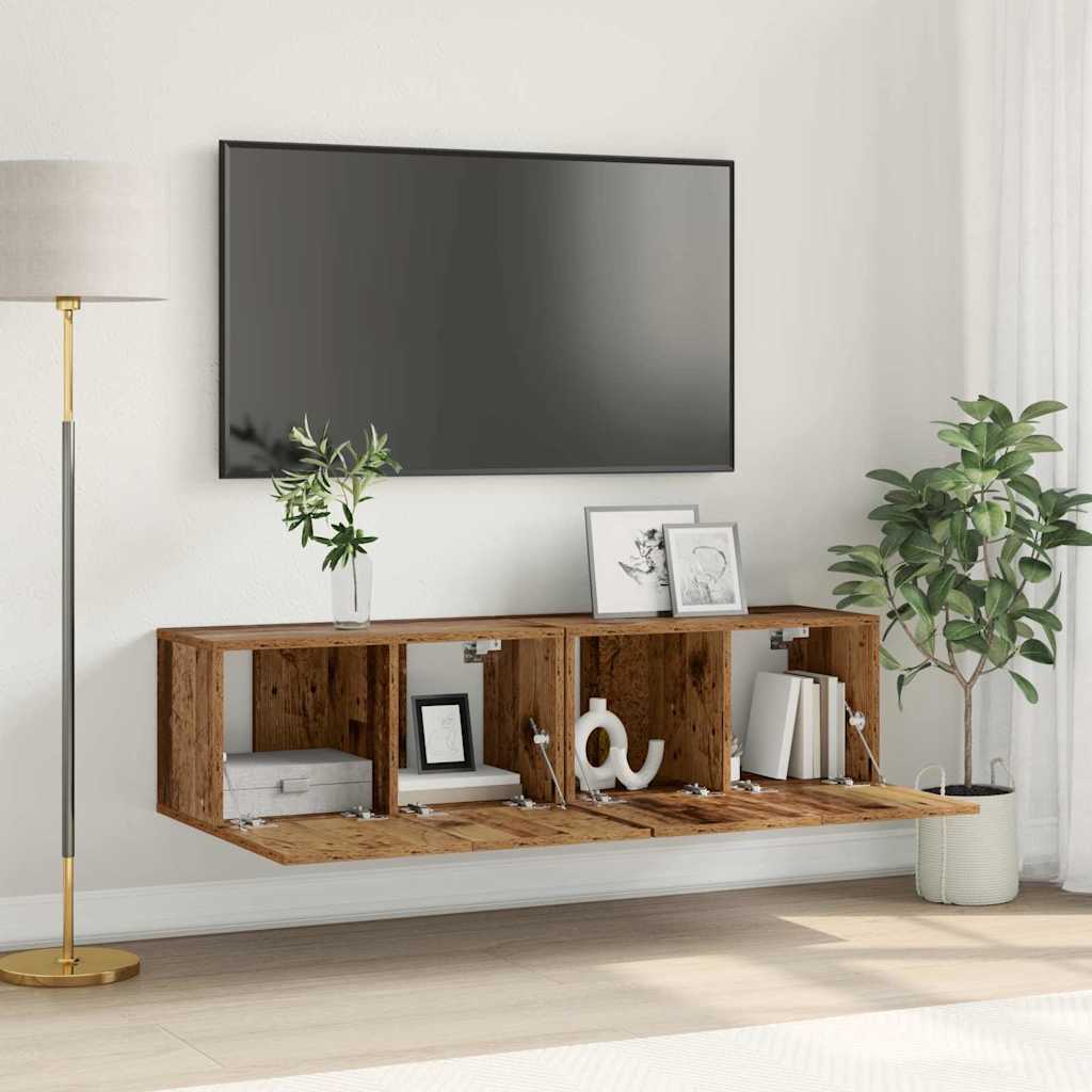 Σετ επίπλου τηλεόρασης 2 pcs Πολύχρωμο 60 x 30 x 30 cm - Pakobazaar