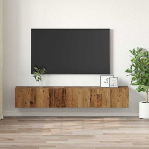 Σετ επίπλου τηλεόρασης Επιτοίχιο 3 pcs Καφέ 60 x 30 x 30 cm - Pakobazaar