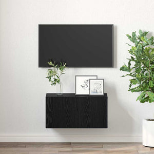Σετ επίπλου τηλεόρασης Μαύρο 60 x 30 x 30 cm Επεξεργασμένο ξύλο - Pakobazaar