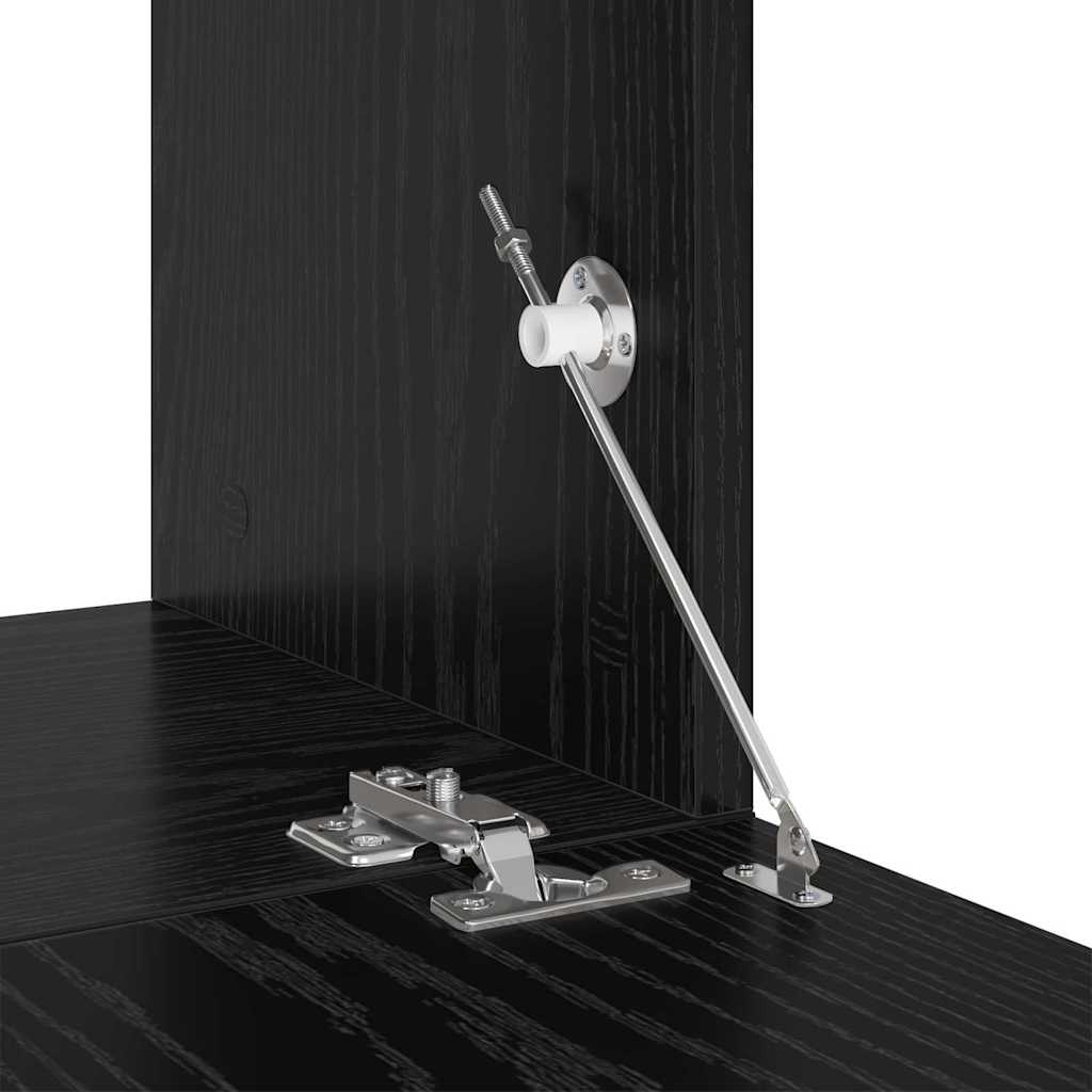 Σετ επίπλου τηλεόρασης Επιτοίχιο 2 pcs Μαύρο 60 x 30 x 30 cm - Pakobazaar