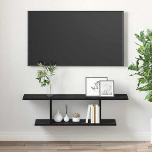 Σετ επίπλου τηλεόρασης Επιτοίχιο Μαύρο 103 x 30 x 26,5 εκ - Pakobazaar