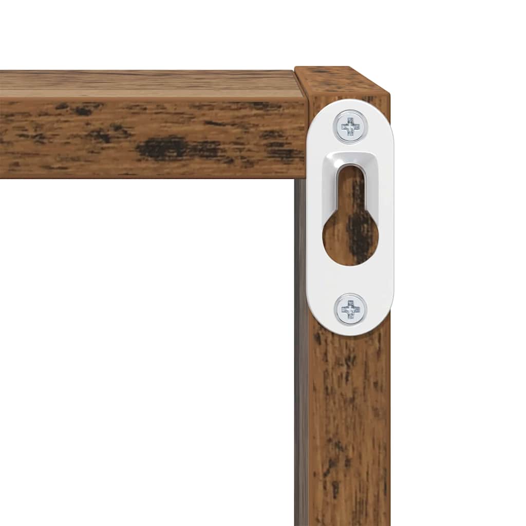 Ράφια Τοίχου με ράφι Επιτοίχιο Παλιό ξύλο Επεξεργασμένο ξύλο