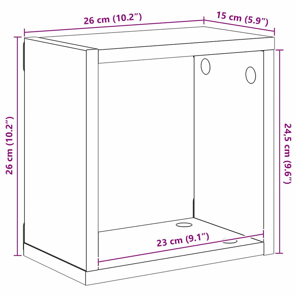 Ράφια Τοίχου με ράφι Επιτοίχιο Παλιό ξύλο Επεξεργασμένο ξύλο