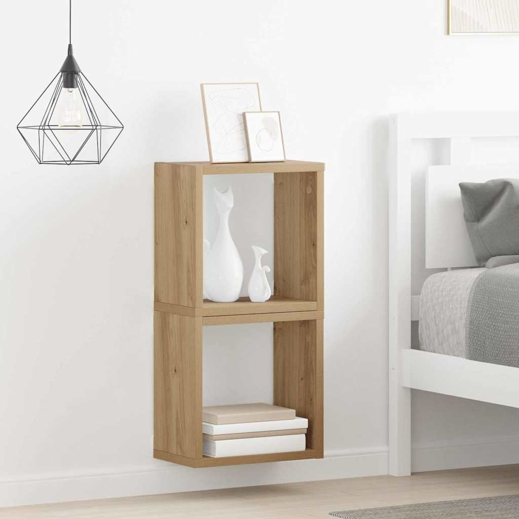 Ράφια Τοίχου με ράφι Επιτοίχιο Artisan Oak Επεξεργασμένο ξύλο - Pakobazaar