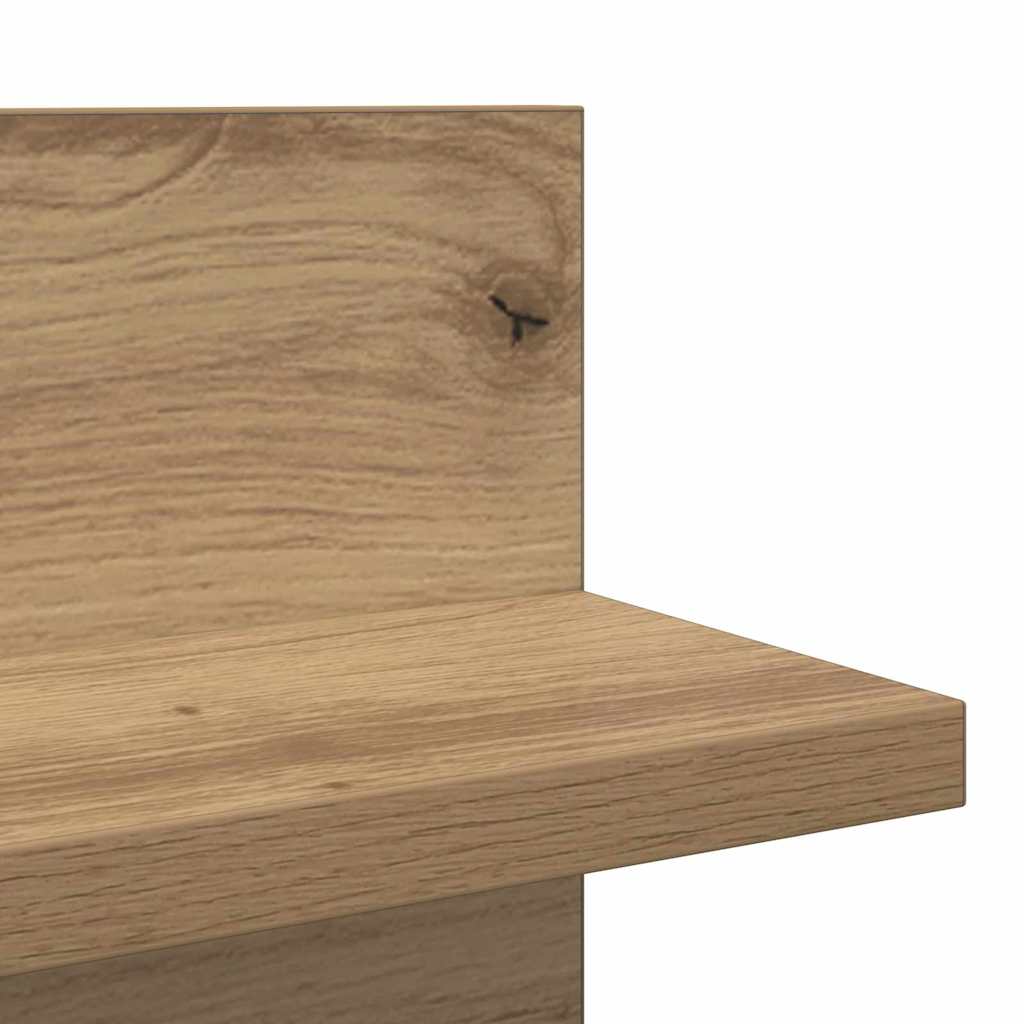 Ράφι Τοίχου με ράφι 2 pcs Artisan Oak 80 x 11,5 x 18 εκ - Pakobazaar
