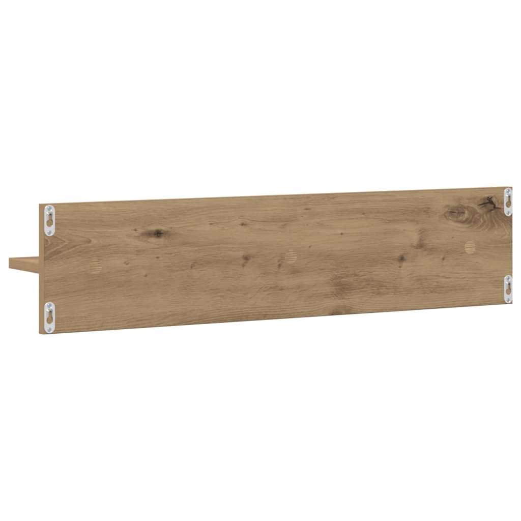 Ράφι Τοίχου με ράφι 2 pcs Artisan Oak 80 x 11,5 x 18 εκ - Pakobazaar