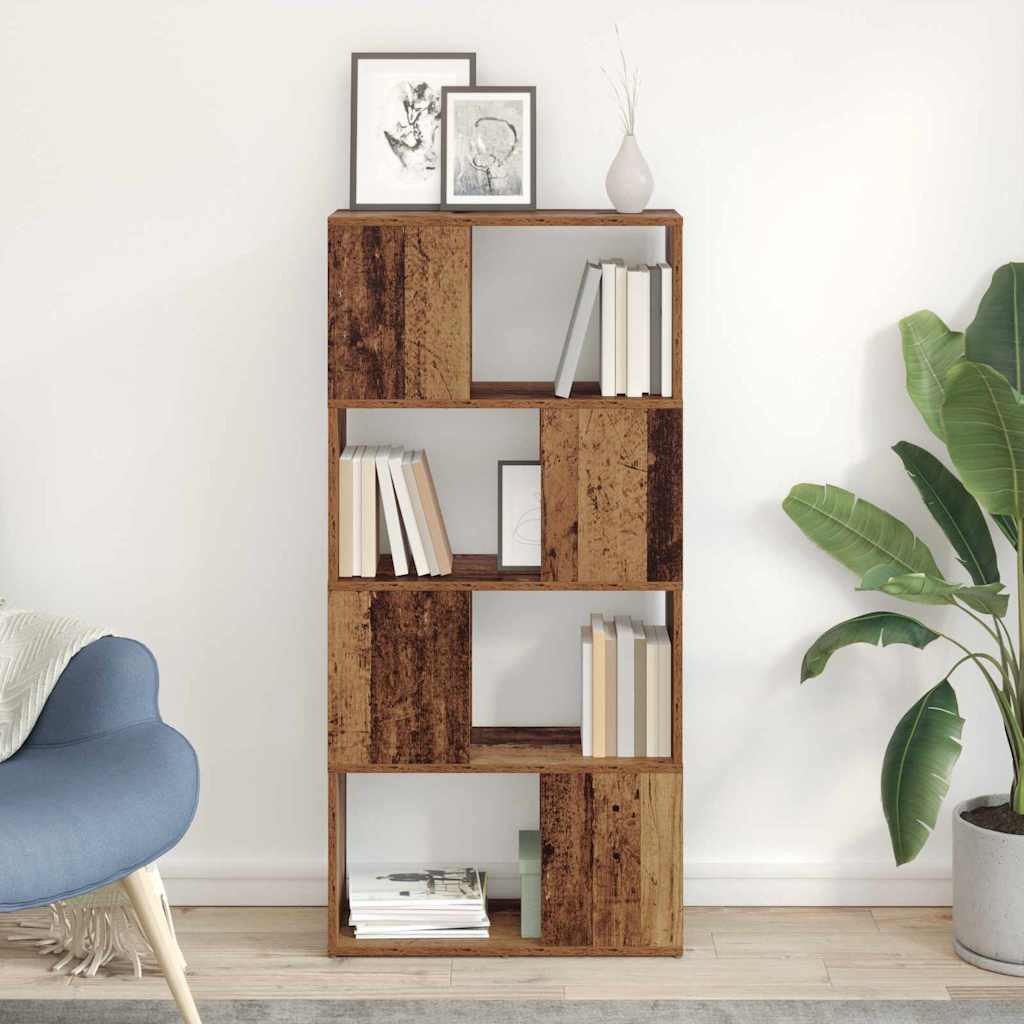 Σετ επίπλου τηλεόρασης Επιτοίχιο Καφέ 60 x 24 x 125,5 εκ
