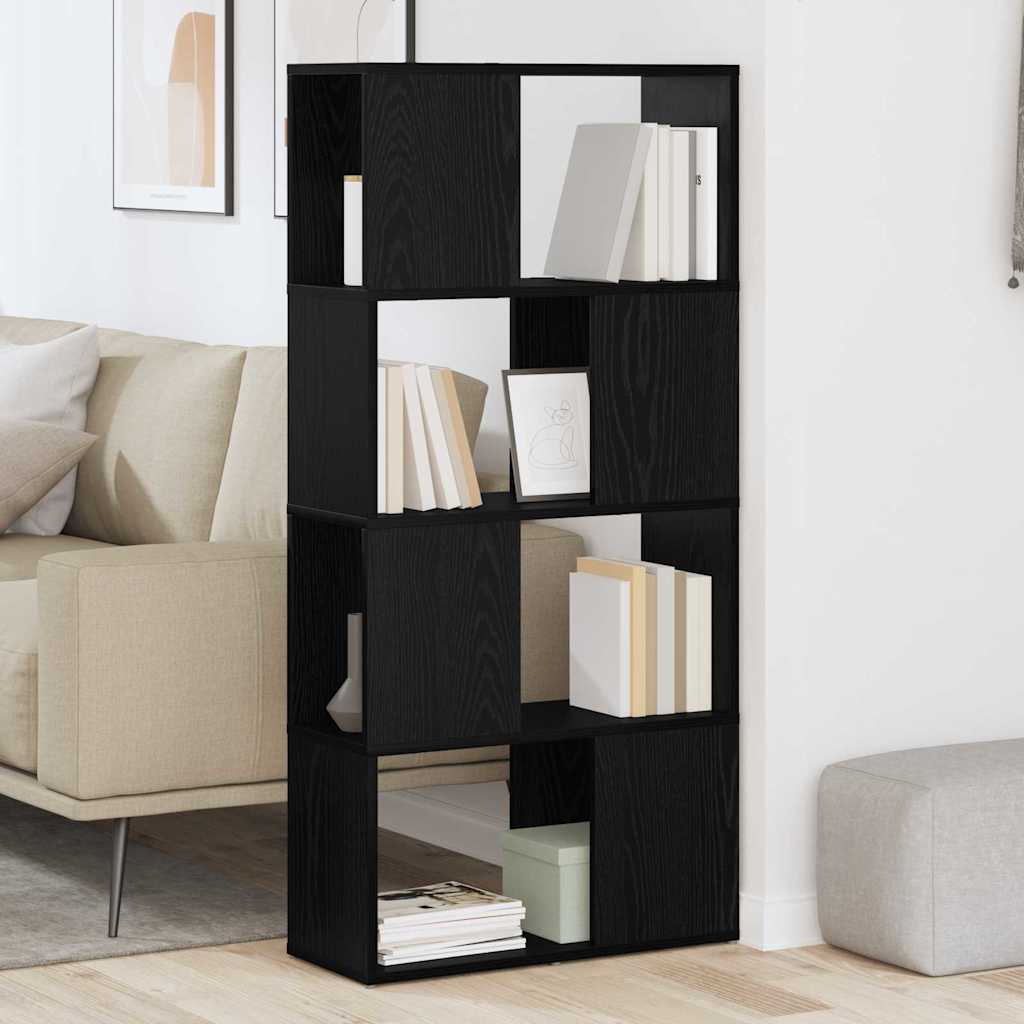 Σετ επίπλου τηλεόρασης Επιτοίχιο Μαύρο 60 x 24 x 125,5 εκ