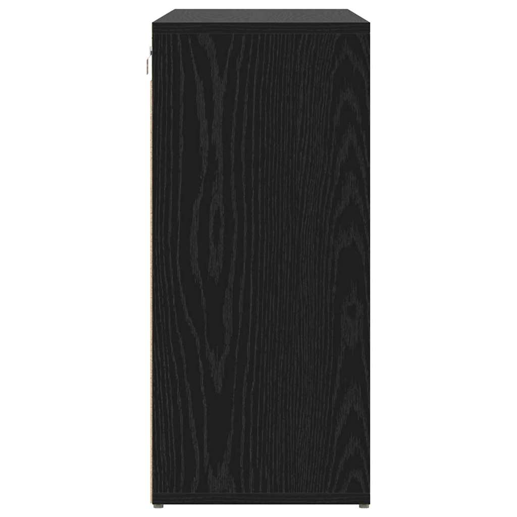 Ντουλάπα Παπουτσιών με ράφι Μαύρη Οξυά 103 x 30 x 67 εκ. - Pakobazaar