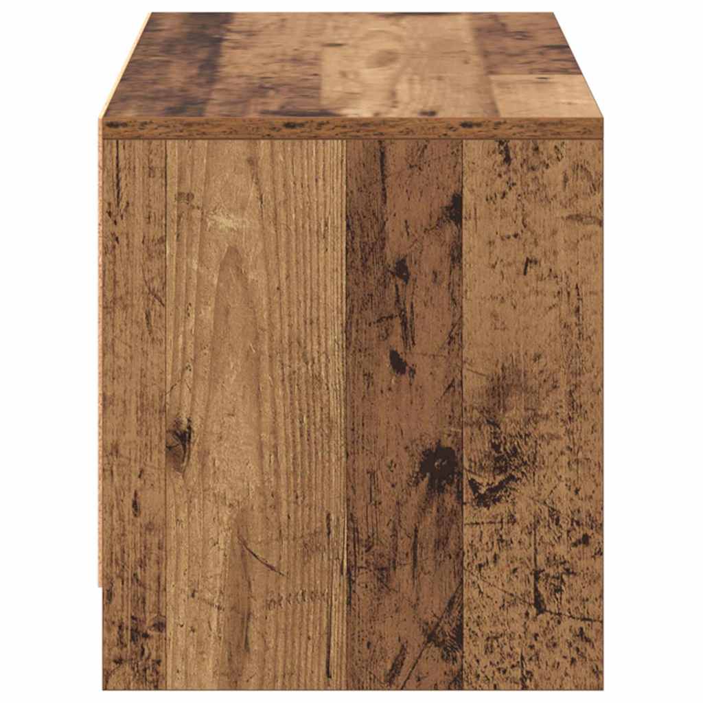 Σετ επίπλου τηλεόρασης Επιτοίχιο Παλιό Ξύλο 90 x 35 x 40 εκ.