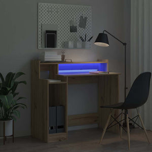 Γραφείο με ράφι Artisan Oak 97 x 45 x 90 εκ. Επεξεργασμένο ξύλο - Pakobazaar