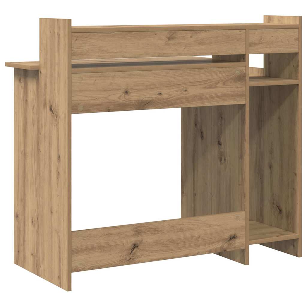 Γραφείο με ράφι Artisan Oak 97 x 45 x 90 εκ. Επεξεργασμένο ξύλο - Pakobazaar