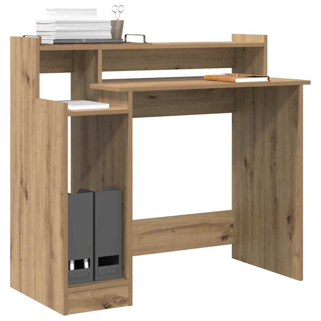Γραφείο με ράφι Artisan Oak 97 x 45 x 90 εκ. Επεξεργασμένο ξύλο - Pakobazaar