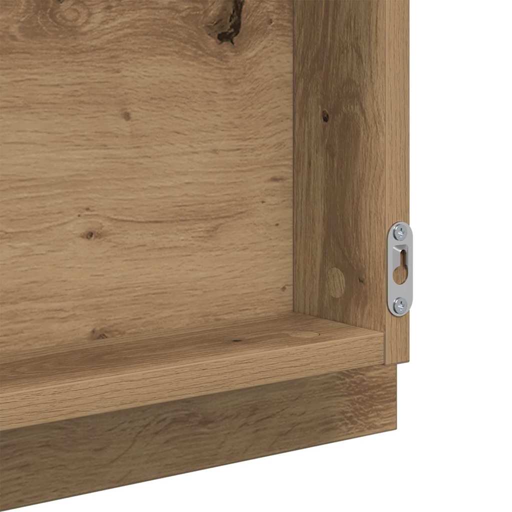 Καθρέφτης μπάνιου LED Επιτοίχιο Artisan Oak 40 x 37 x 8.5 εκ. - Pakobazaar