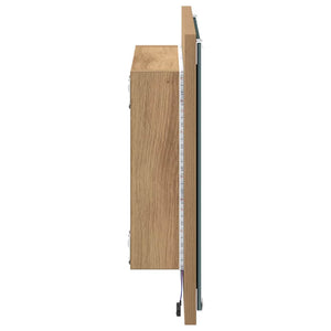 Καθρέφτης μπάνιου LED Επιτοίχιο Artisan Oak 40 x 37 x 8.5 εκ. - Pakobazaar
