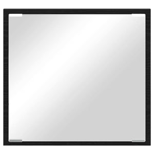 Καθρέφτης μπάνιου LED Επιτοίχιο Μαύρη Οξυά 40 x 37 x 8.5 εκ. - Pakobazaar