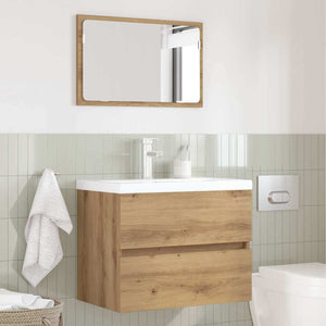 Σετ Επίπλων Μπάνιου με συρτάρι Επιτοίχιο 2 pcs Artisan Oak - Pakobazaar