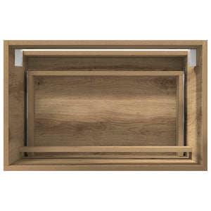 Σετ Επίπλων Μπάνιου με συρτάρι Επιτοίχιο 2 pcs Artisan Oak - Pakobazaar