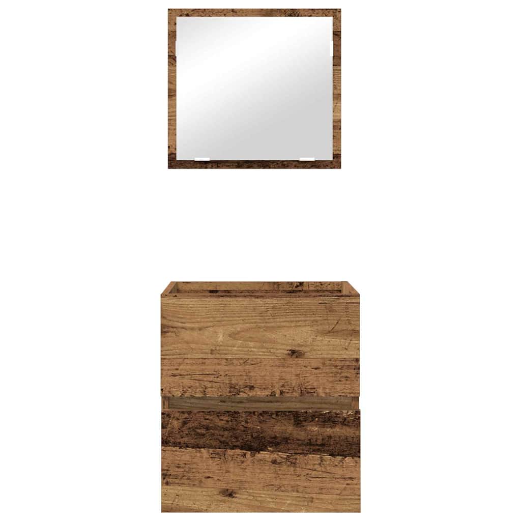 Ντουλάπι Μπάνιου με συρτάρι Παλιό Ξύλο 41 x 38,5 x 45 cm - Pakobazaar