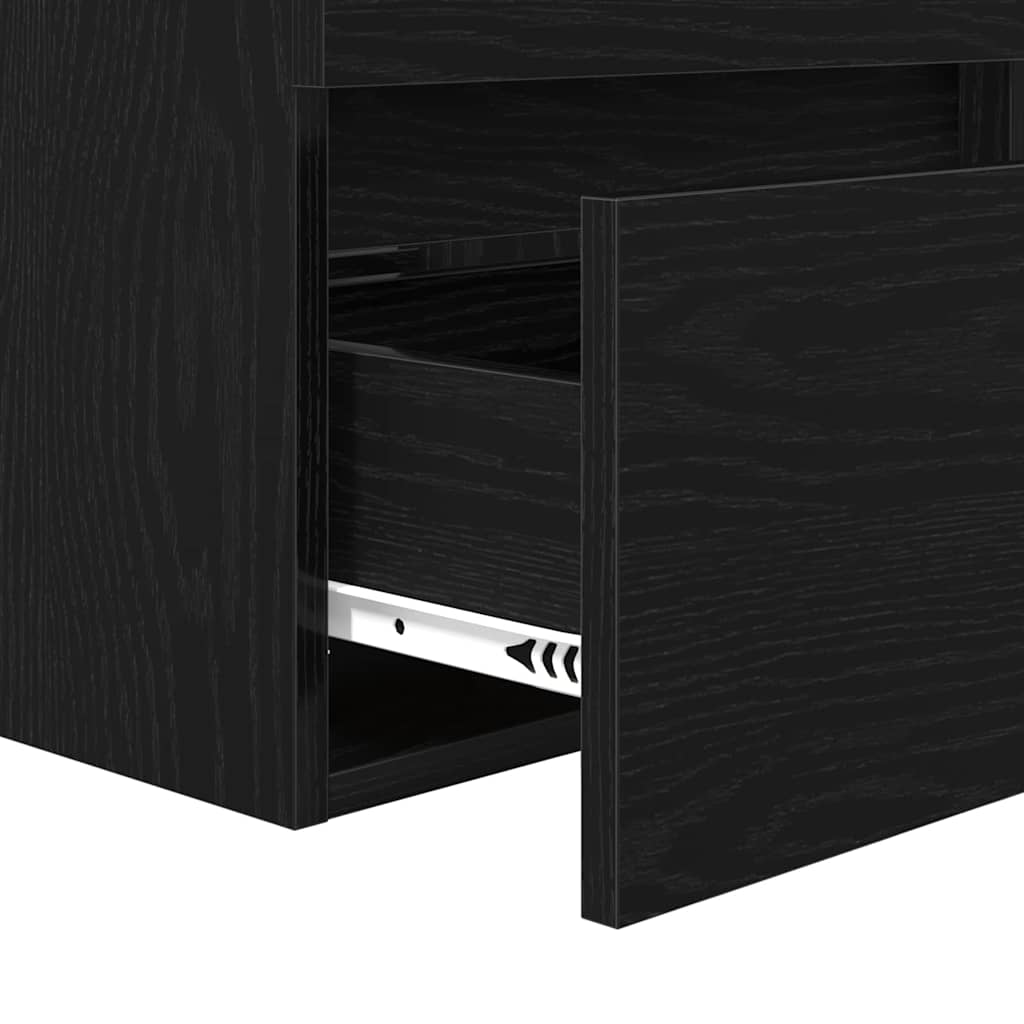 Ντουλάπι Μπάνιου με συρτάρι Μαύρη Οξυά 41 x 38,5 x 45 cm - Pakobazaar