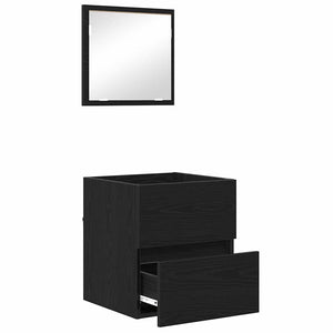 Ντουλάπι Μπάνιου με συρτάρι Μαύρη Οξυά 41 x 38,5 x 45 cm - Pakobazaar