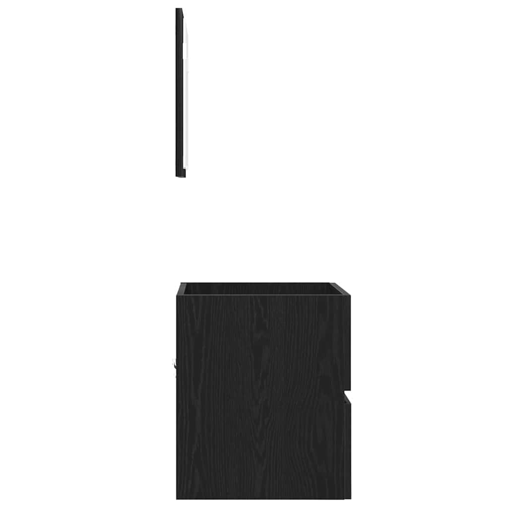 Ντουλάπι Μπάνιου με συρτάρι Μαύρη Οξυά 41 x 38,5 x 45 cm - Pakobazaar