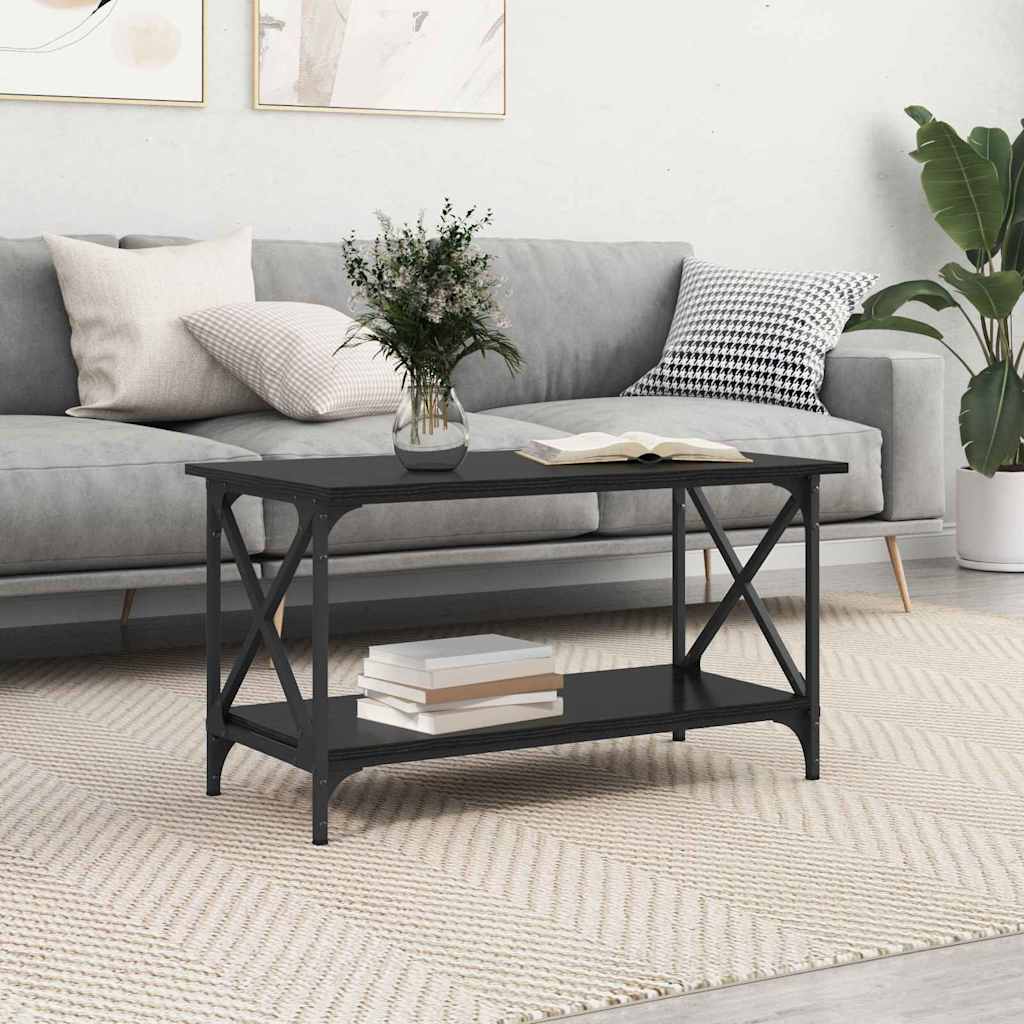 Τραπεζάκι σαλονιού Μαύρη δρυς 80 x 45 x 45.5 εκ. - Pakobazaar