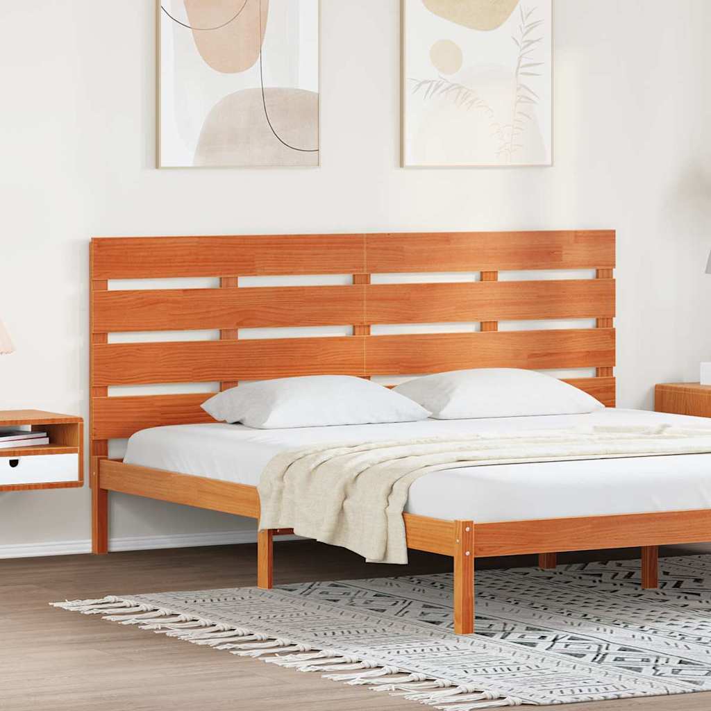Κεφαλάρι Κερωτό καφέ 200,5 x 3 x 80 cm Στερεά ξυλεία πεύκου