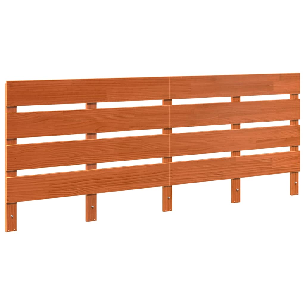 Κεφαλάρι Κερωτό καφέ 200,5 x 3 x 80 cm Στερεά ξυλεία πεύκου