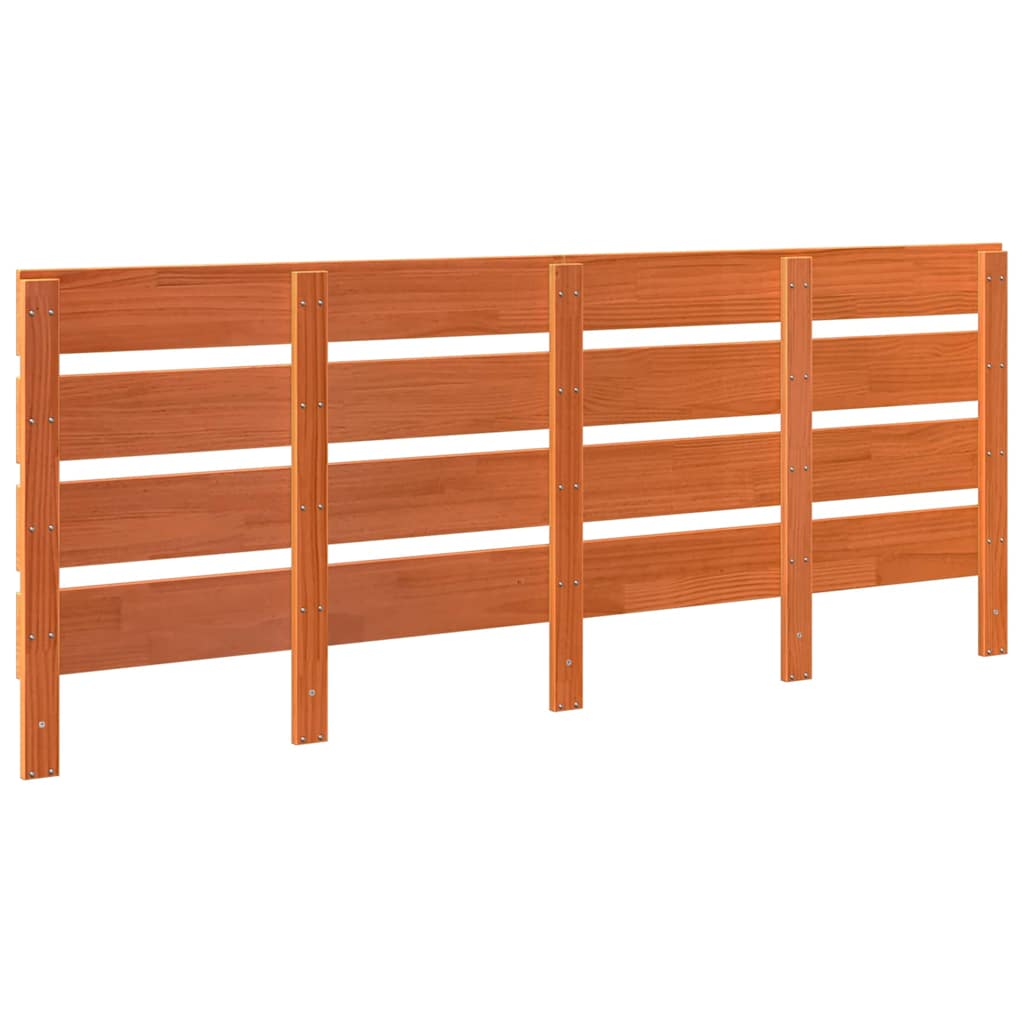 Κεφαλάρι Κερωτό καφέ 200,5 x 3 x 80 cm Στερεά ξυλεία πεύκου