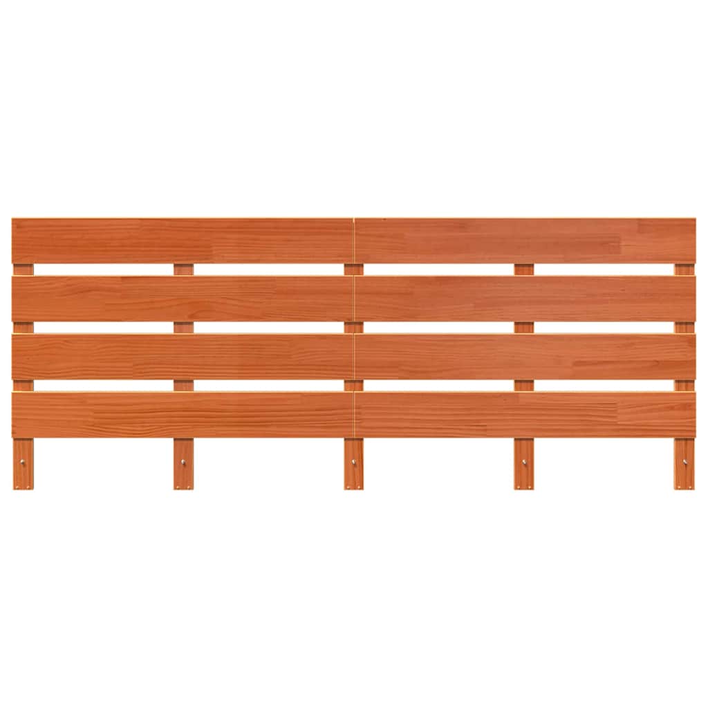 Κεφαλάρι Κερωτό καφέ 200,5 x 3 x 80 cm Στερεά ξυλεία πεύκου