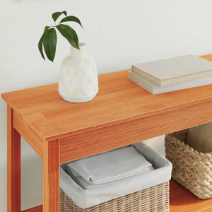 Τραπέζι κονσόλας Κερωμένο καφέ 110 x 40 x 75 cm Στερεό πεύκο