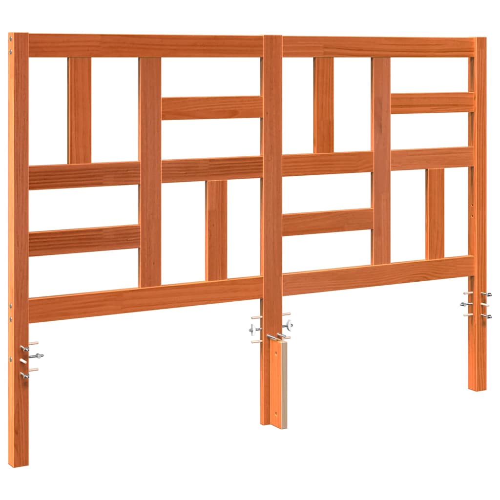 Κεφαλάκι Κρεβατιού με κεφαλάρι Κερωτό καφέ 145,5 x 4 x 104 εκ.