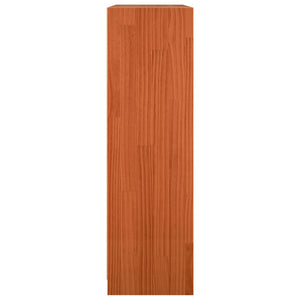 Βιβλιοθήκη Κερωτό καφέ 104 x 33 x 110 εκ. Στερεά ξυλεία πεύκου - Pakobazaar