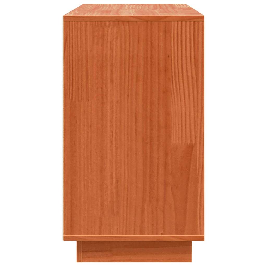 Πλαϊνό γραφείο Καφέ δρυς 111 x 34 x 60 εκ Στερεά ξυλεία πεύκου - Pakobazaar