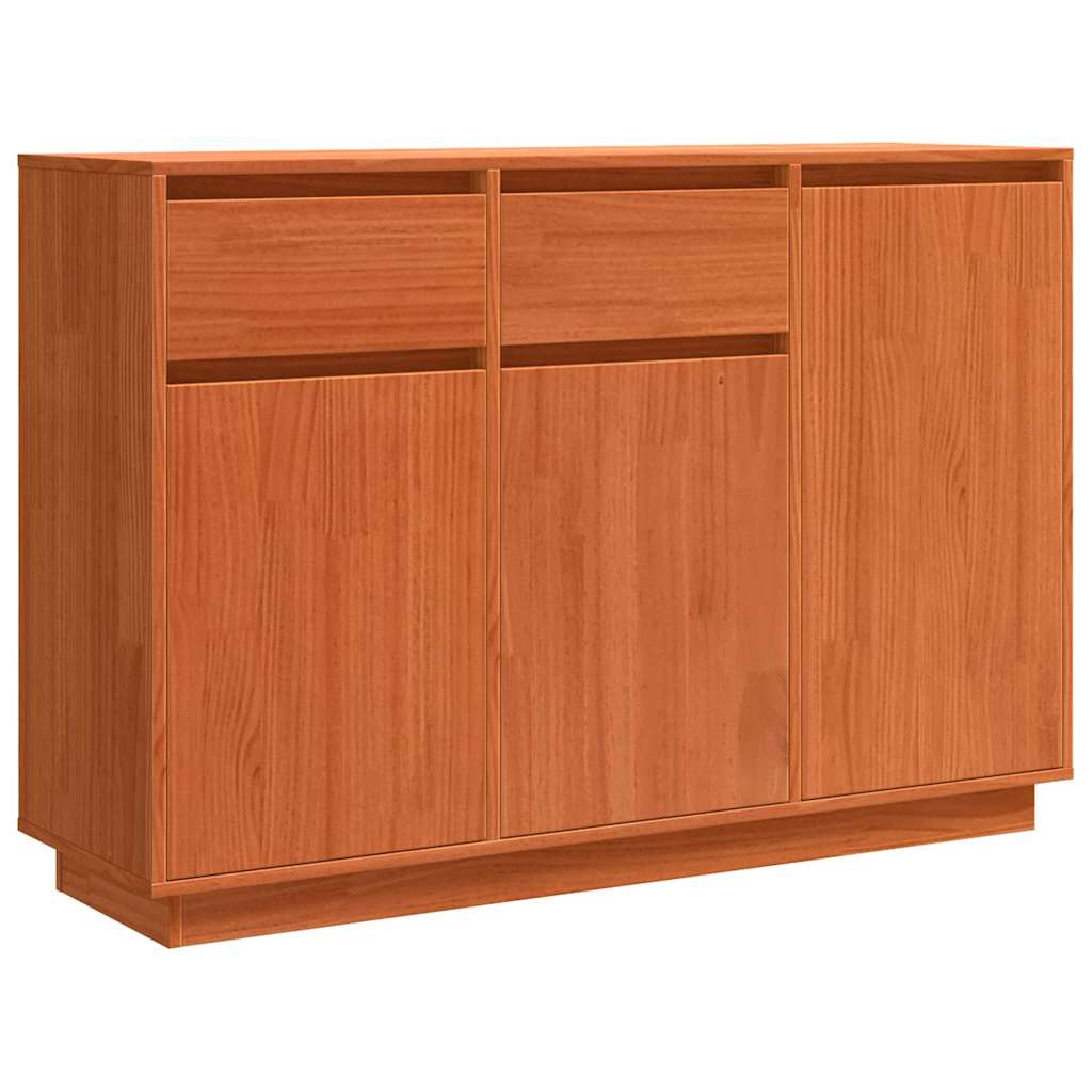 Πλαϊνό γραφείο με συρτάρι Κερωτό καφέ 110 x 34 x 75 εκ - Pakobazaar